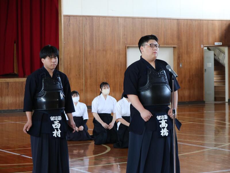高体連支部大会壮行会2